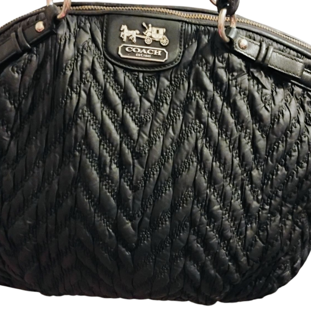 RARE FIND Coach 70Th Anniversary Limited Edition Madison Satchel Nylon/Leather